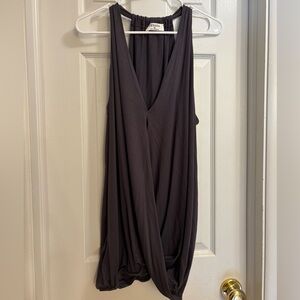 Dark Grey Sleeveless Top
